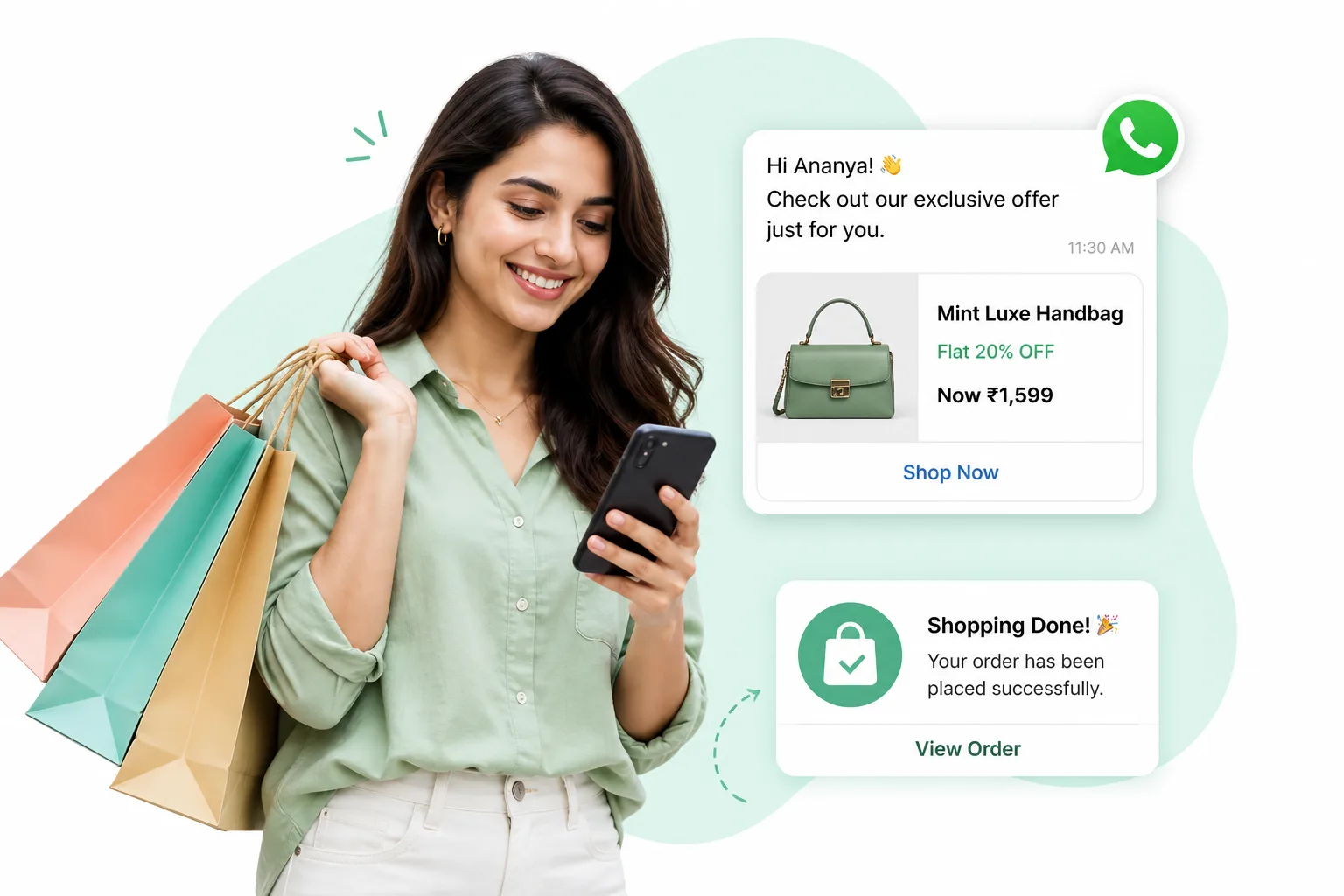 Click to WhatsApp ads and shopping engagement