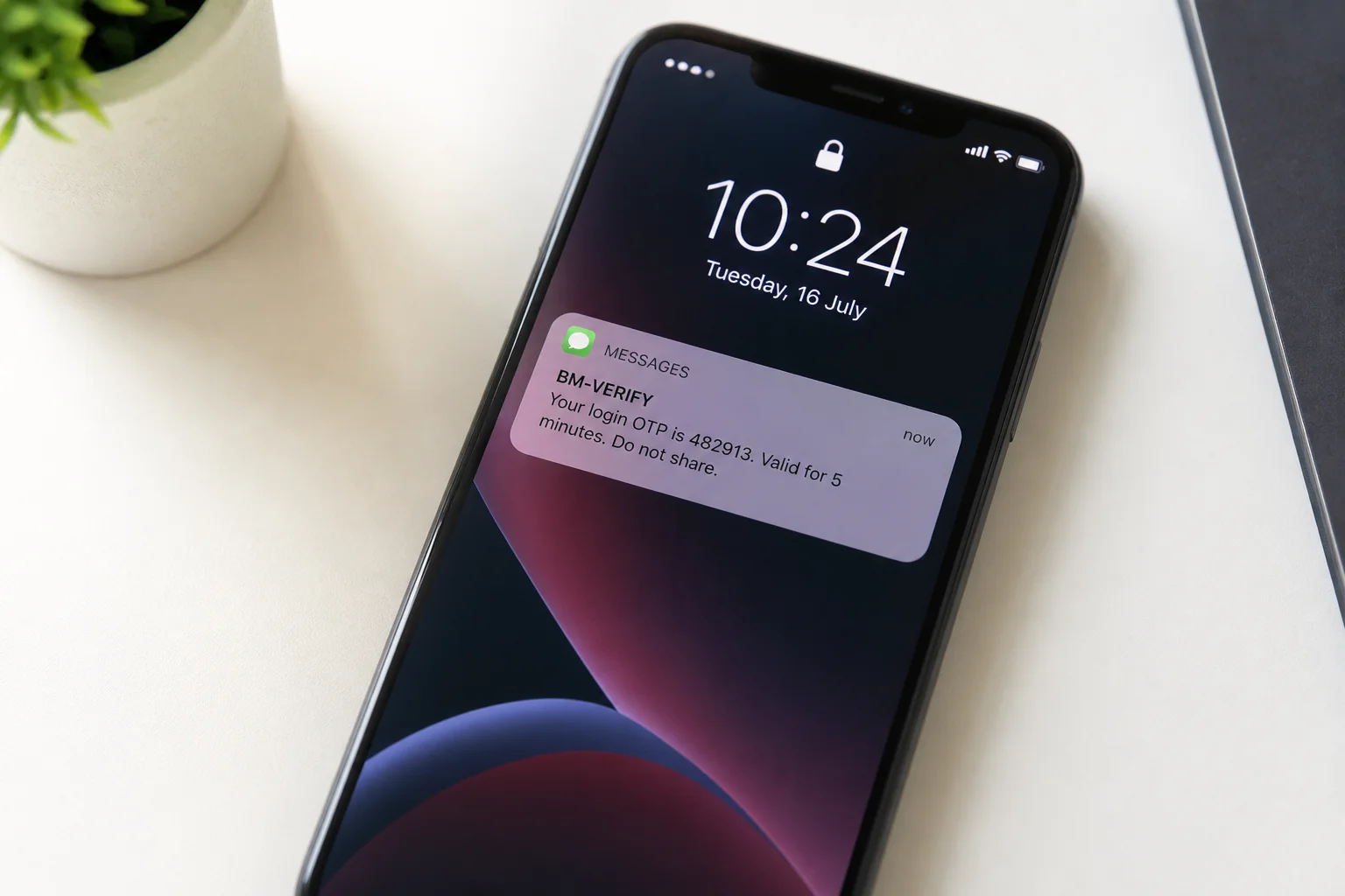 OTP and transactional SMS delivery on mobile